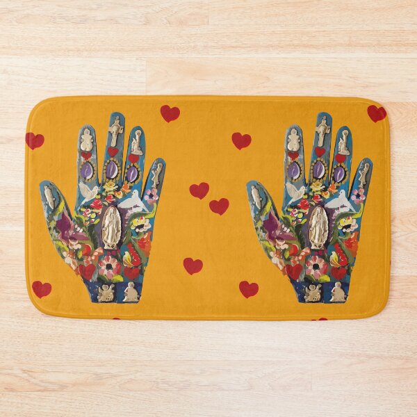Item preview, Milagritos mexican colorful ornament hand exvoto traditional sacred heart boho chic decoration designed and sold by T-Mex.