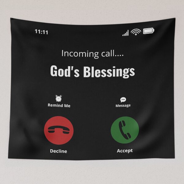 Item preview, Incoming Call God's Blessings - God's Blessings Call Screen designed and sold by universegrace.