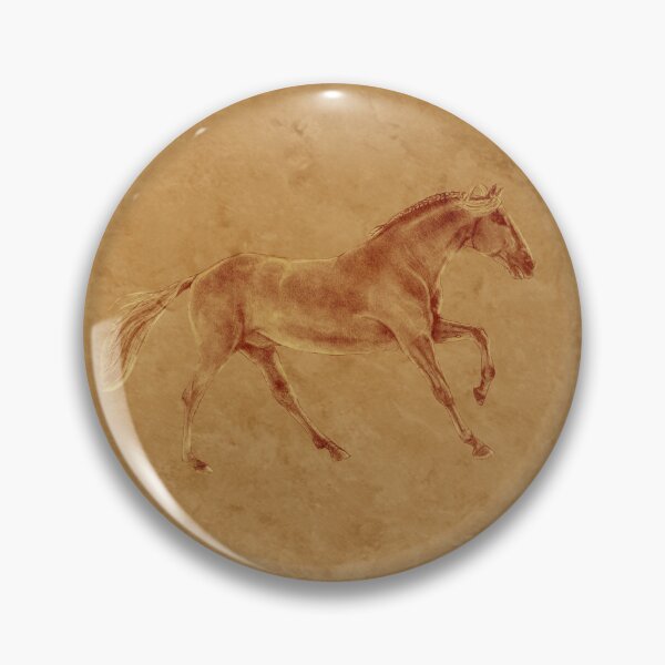 Item preview, Galloping horse 4 - brown mottled background designed and sold by SylvieG18.