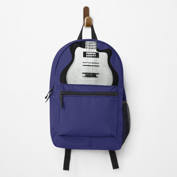 Item preview, Black and white pop-art guitar print designed and sold by ThePurpleMelon.