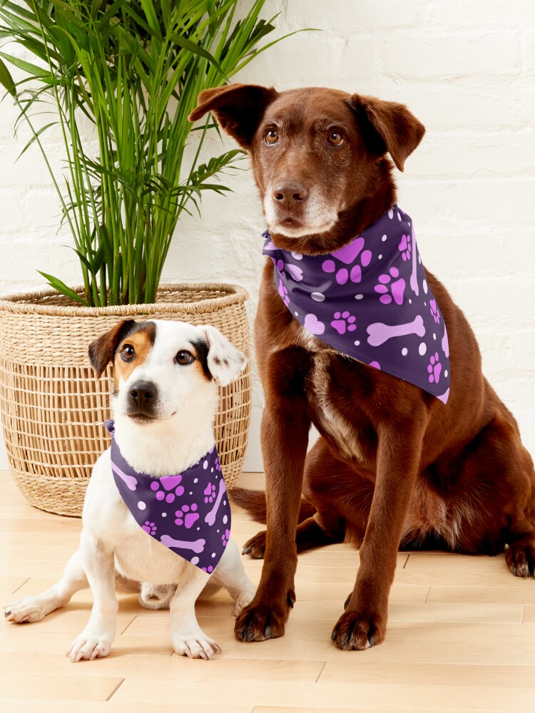 Purple deals dog bandana