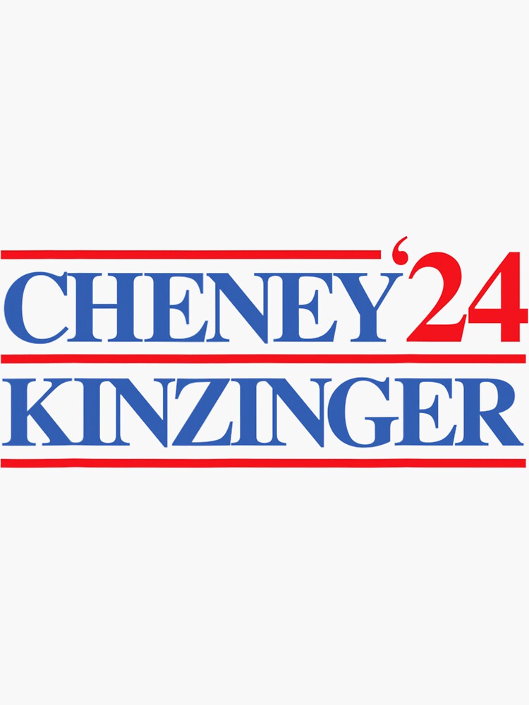 CHENEY KINZINGER 2024 Sticker For Sale By Murkybustle9 Redbubble   Bg,f8f8f8 Flat,750x,075,f Pad,750x1000,f8f8f8 