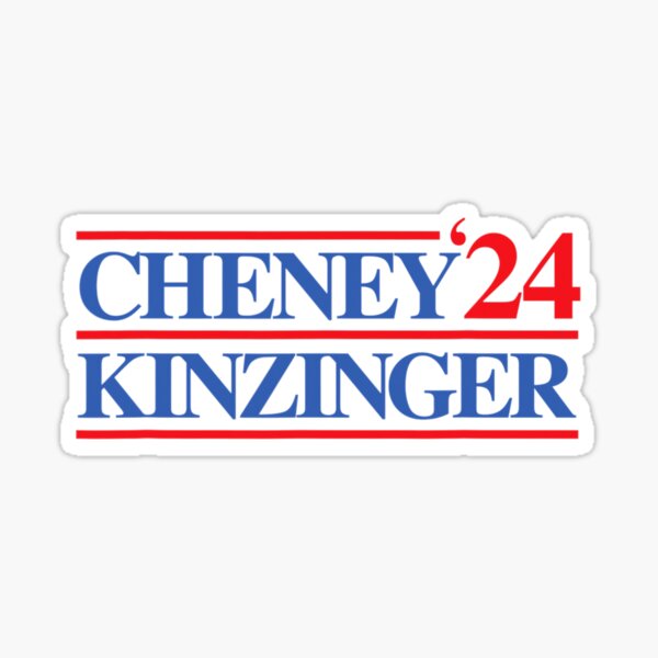 CHENEY KINZINGER 2024 Sticker For Sale By Murkybustle9 Redbubble   St,small,507x507 Pad,600x600,f8f8f8 