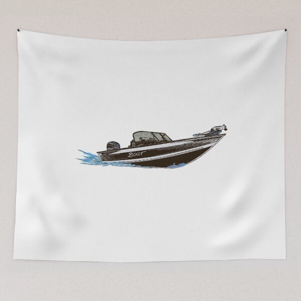 Item preview, Boat glides over the waves at high speed designed and sold by klimov0101.