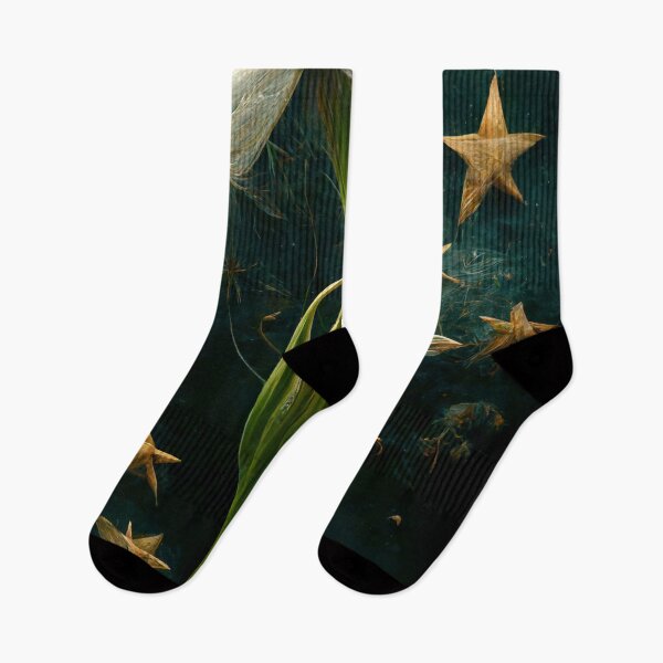 Item preview, Fantasy White Lily Blooming at Night Surrounded by Stars designed and sold by SingularityGeek.