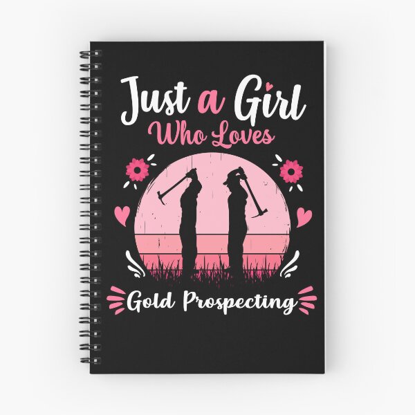 Item preview, Just A Girl Who Loves Gold Prospecting Pink Retro Vintage gift idea designed and sold by HN-ART.