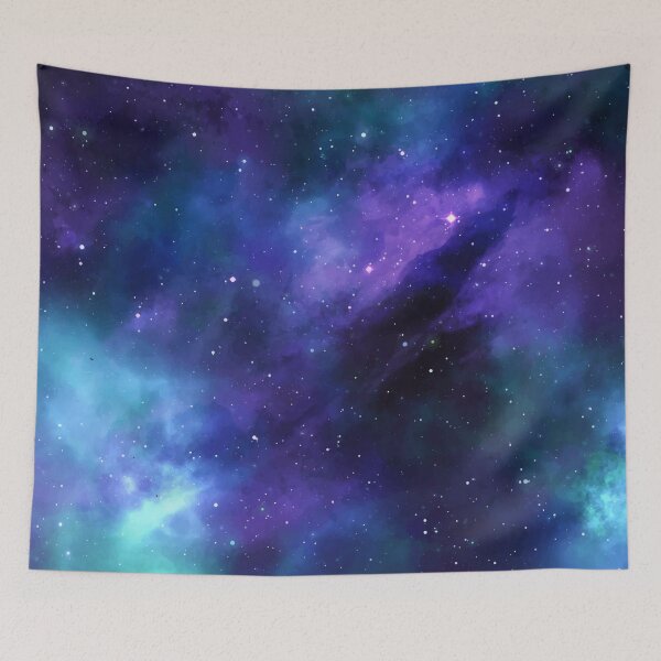 Item preview, Space clouds shine in the night pattern designed and sold by klimov0101.