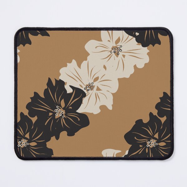 Item preview, Tropical Flowers Chic Floral Brown Black White designed and sold by StudioAkubi.