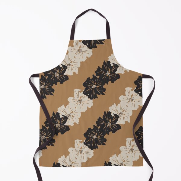 Item preview, Tropical Flowers Chic Floral Brown Black White designed and sold by StudioAkubi.