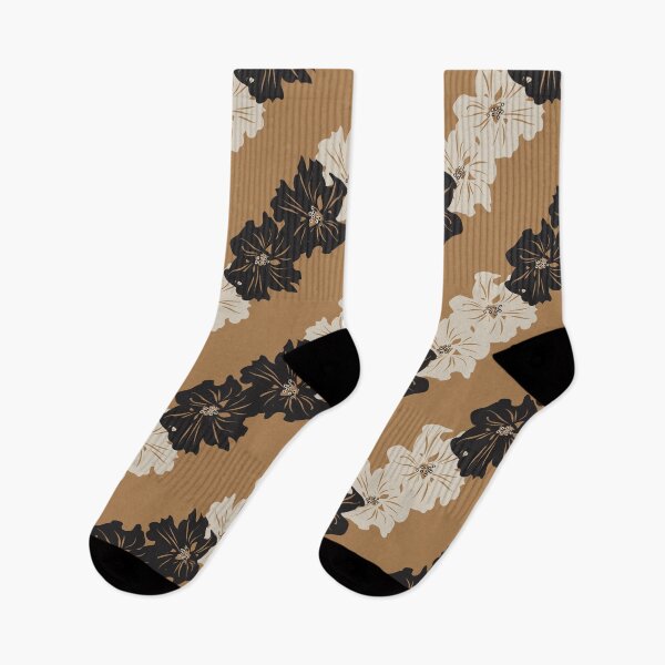 Item preview, Tropical Flowers Chic Floral Brown Black White designed and sold by StudioAkubi.