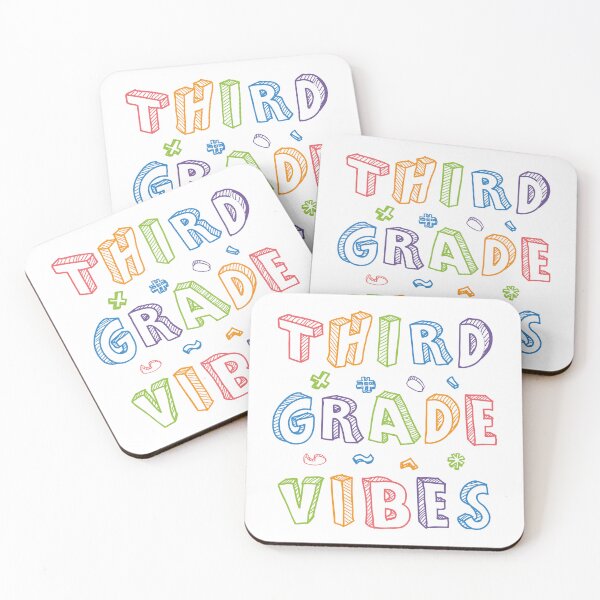 Item preview, Third grade vibes funny letters designed and sold by bolkibox.