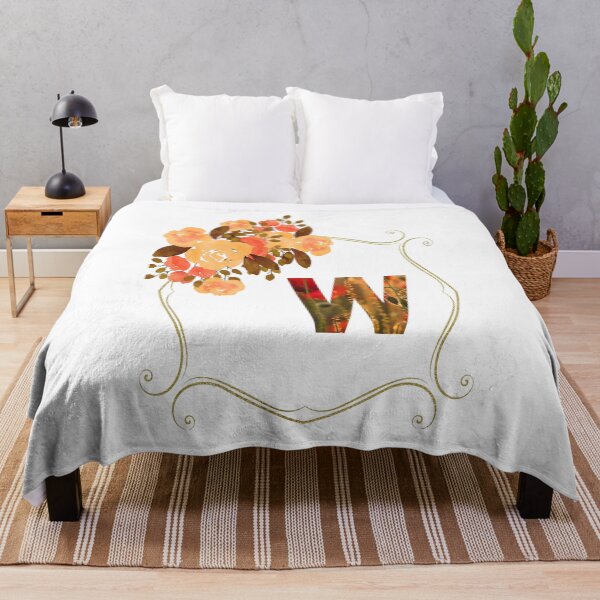Item preview, Initial W Flowers Design, Monogram with Flowers, Initial Gifts for Her- designed and sold by bartdesigner.