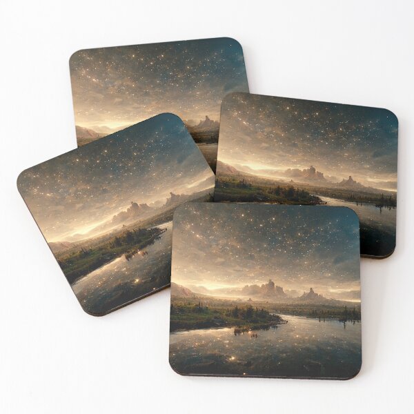 Item preview, Dreamy Starlight Vista Outdoor Magical Landscape Fantasy designed and sold by FunWearVM.
