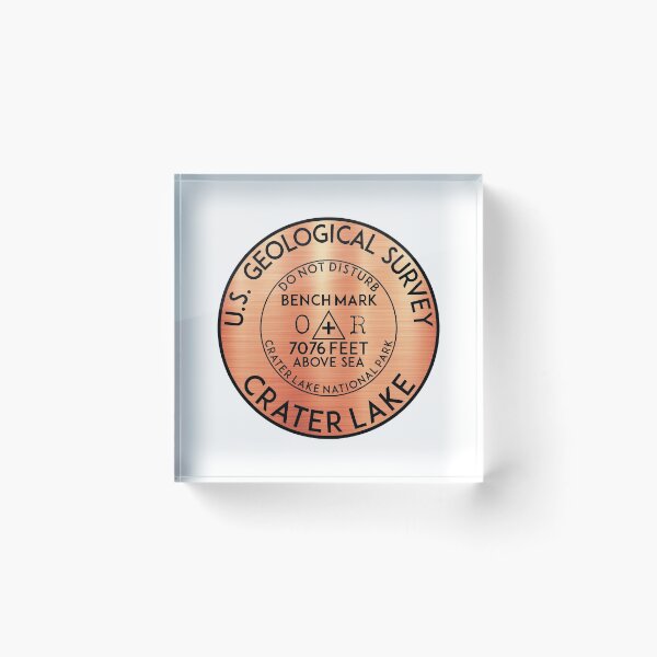 Item preview, BENCHMARK CRATER LAKE OREGON GEOCACHING MOUNTAINS HIKING CLIMBING designed and sold by DESTINATIONS DECAL.