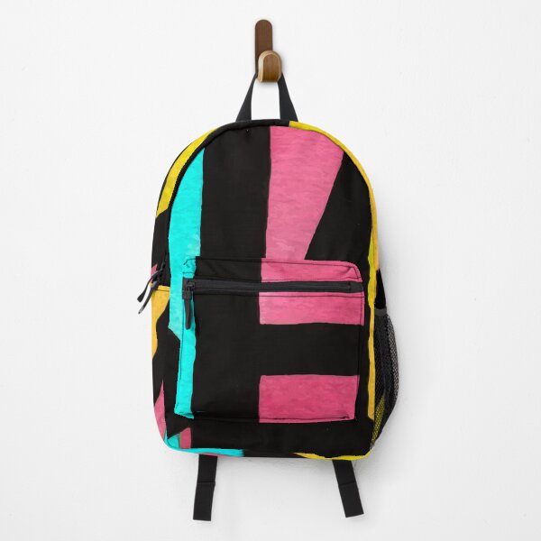 Item preview, Pink, Aqua, Yellow Abstract Contemporary Designs On Black designed and sold by DEC02.