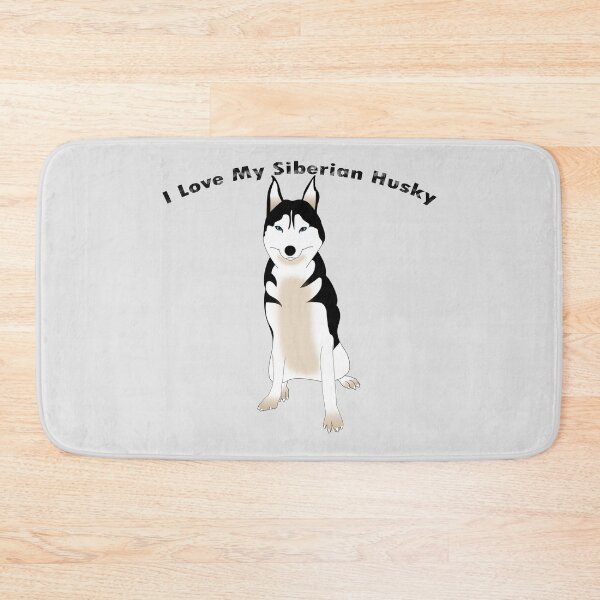 Item preview, I love my Siberian husky shirts, I love my siberian husky masks, I love my Siberian husky dress, I love my Siberian husky hats, I love my Siberian husky packback   designed and sold by Poussyarts.