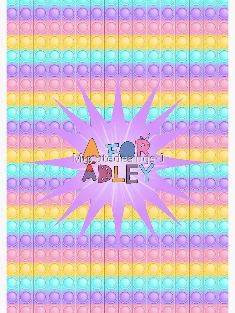 "Popit silicone backpack. Beautiful A For Adley girls school backpack