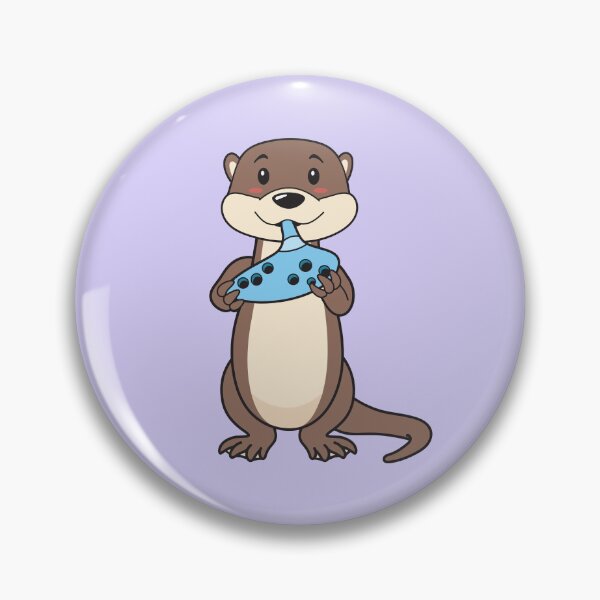 Item preview, Otter on the ocarina designed and sold by orangerein.