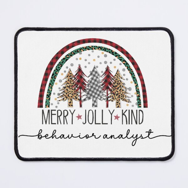 Item preview, Behavior Analyst Merry Jolly Kind Christmas Design for BCBA designed and sold by VisionaryABA.