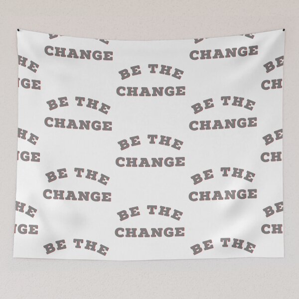 Item preview, Be The Change * designed and sold by Sarcasmagic.