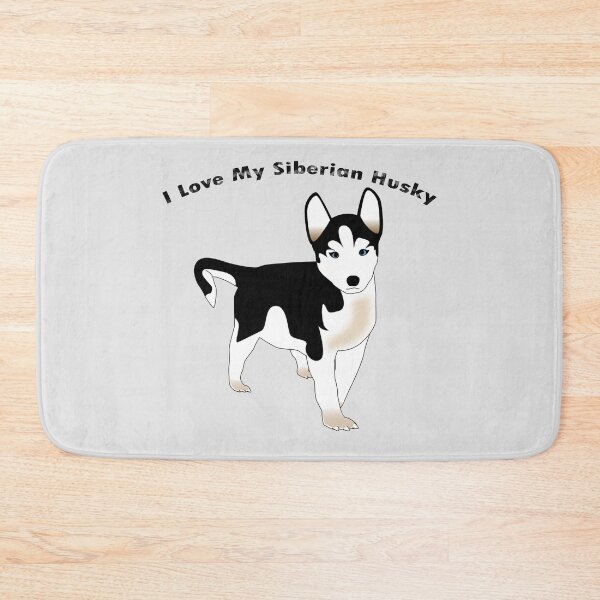 Item preview, I love my Siberian husky shirts, I love my siberian husky masks, I love my Siberian husky dress, I love my Siberian husky hats, I love my Siberian husky packback   designed and sold by Poussyarts.