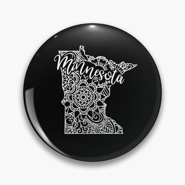 Item preview, Minnesota Black And White Map designed and sold by OutcastBrain.