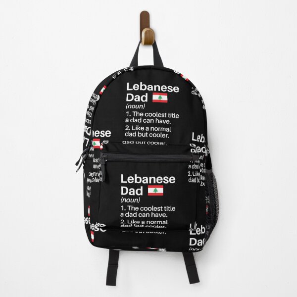 Aperçu de l'œuvre Définition drôle de papa libanais: Cadeau de papa libanais - Père libanais créée et vendue par Adexyl.