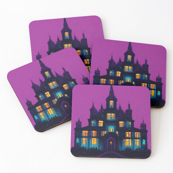 Item preview, A Haunted Mansion in Black-Light Style designed and sold by SimonWoodbine.