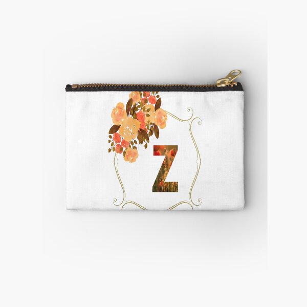 Aperçu de l'œuvre Motif de fleurs initiales Z, monogramme avec fleurs, cadeaux initiaux pour elle- créée et vendue par bartdesigner.