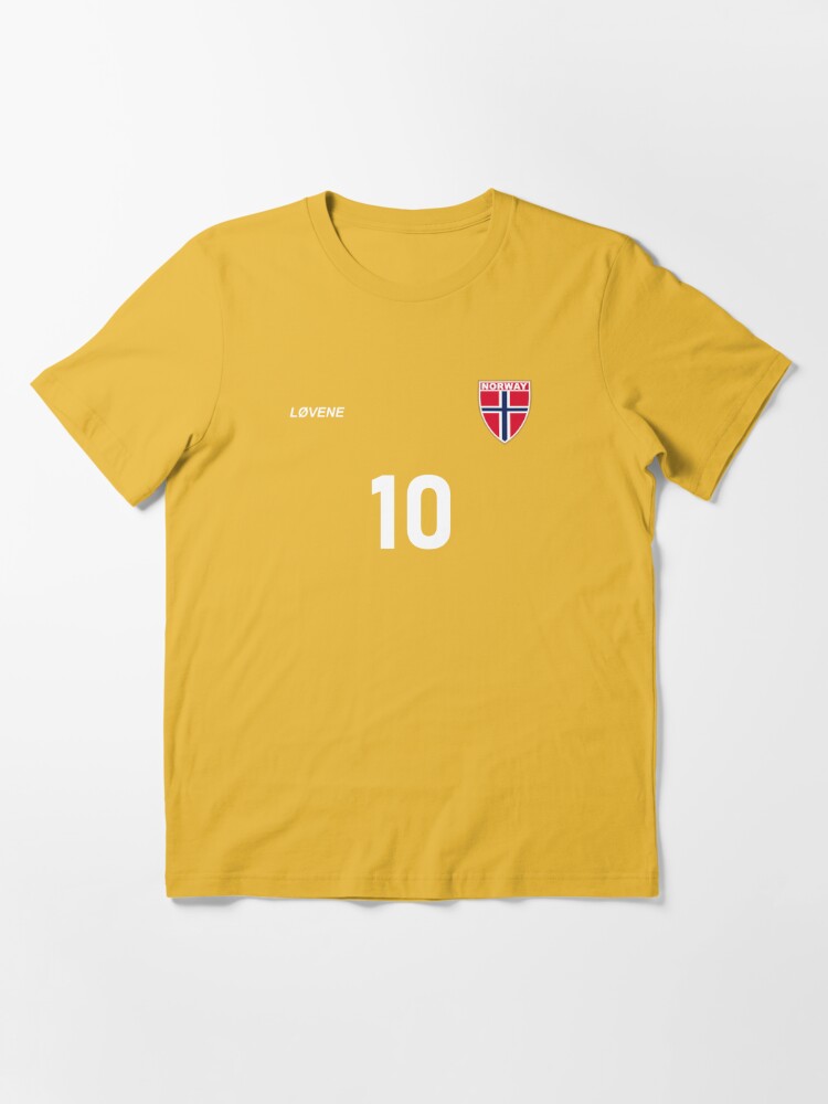 Norway National Football Team Soccer Retro Lovene Number 10 Essential T- Shirt for Sale by A World Of Football (Soccer)