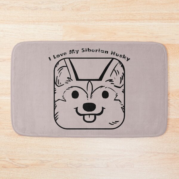 Item preview,  I love my Siberian husky shirts, I love my siberian husky masks, I love my Siberian husky dress, I love my Siberian husky hats, I love my Siberian husky packback   designed and sold by Poussyarts.