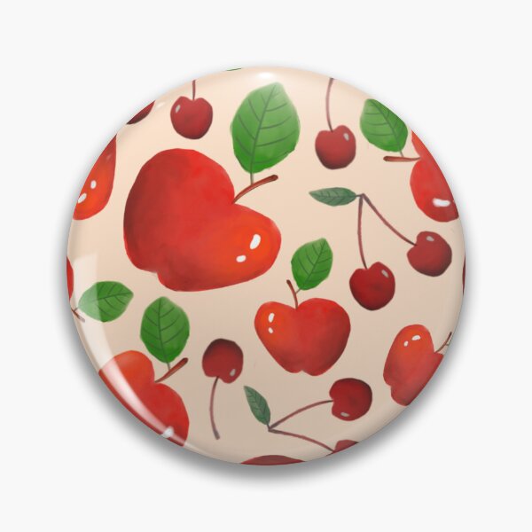 Item preview, Fruit Juicy Apples Red Green Pink Cute Seamless Pattern designed and sold by StudioAkubi.