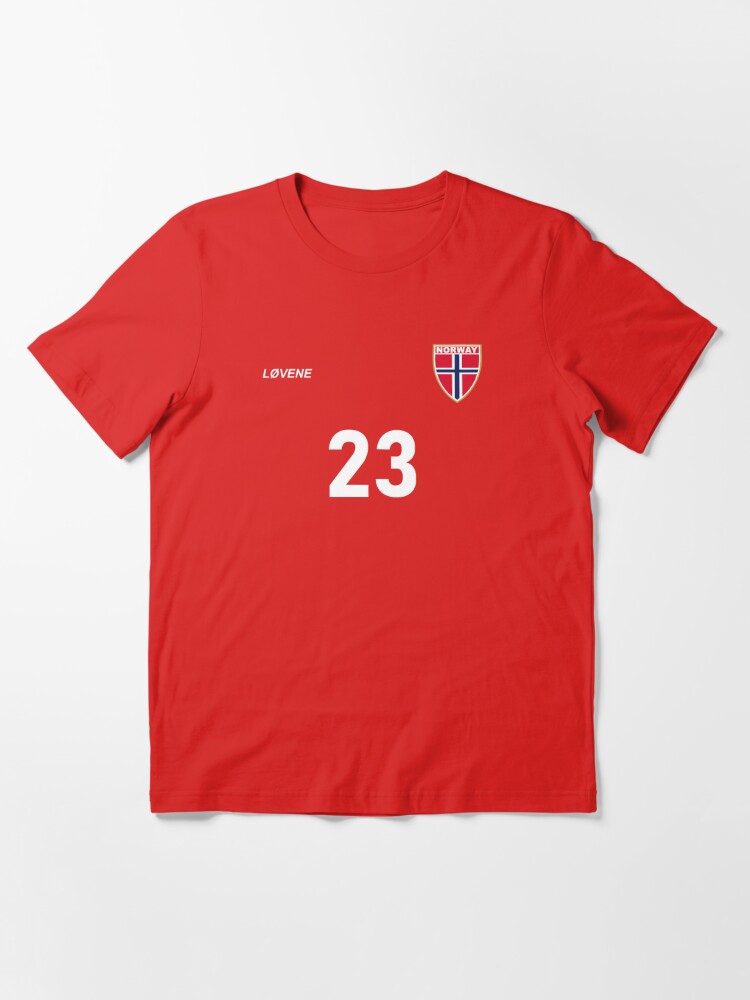 Norway National Football Team Soccer Retro Lovene Number 10 Essential T- Shirt for Sale by A World Of Football (Soccer)