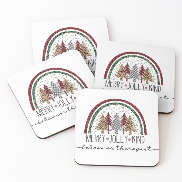 Item preview, Behavior Therapist Merry Jolly Kind Christmas Design for RBT, Registered Behavior Technician designed and sold by VisionaryABA.
