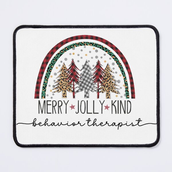 Item preview, Behavior Therapist Merry Jolly Kind Christmas Design for RBT, Registered Behavior Technician designed and sold by VisionaryABA.