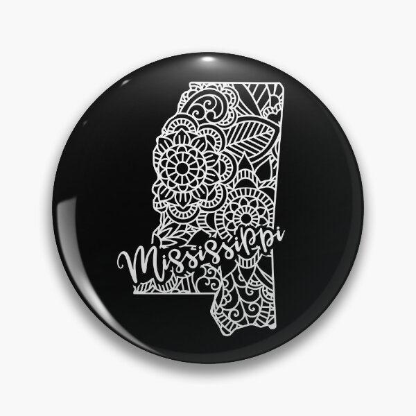 Item preview, Mississippi Black And White Map designed and sold by OutcastBrain.