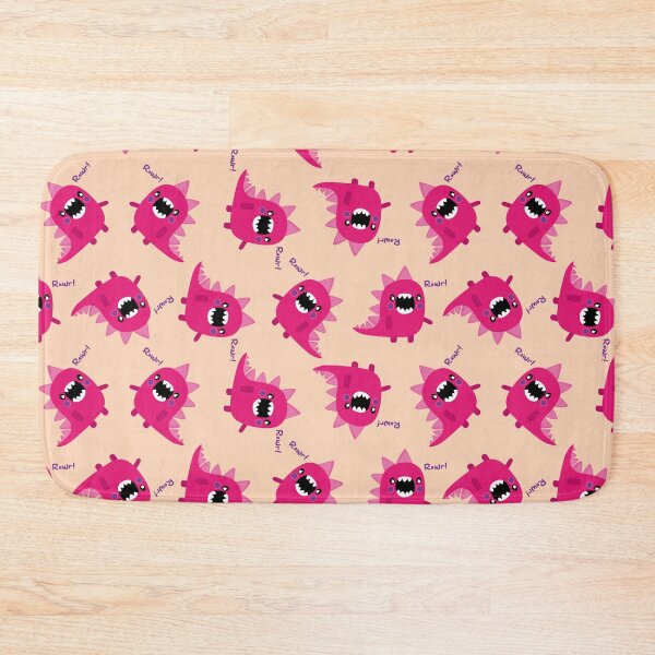 Item preview, Adorable hot pink dinosaur kawaii dino cartoon cute rawr funny lovely designed and sold by Novel-ty.