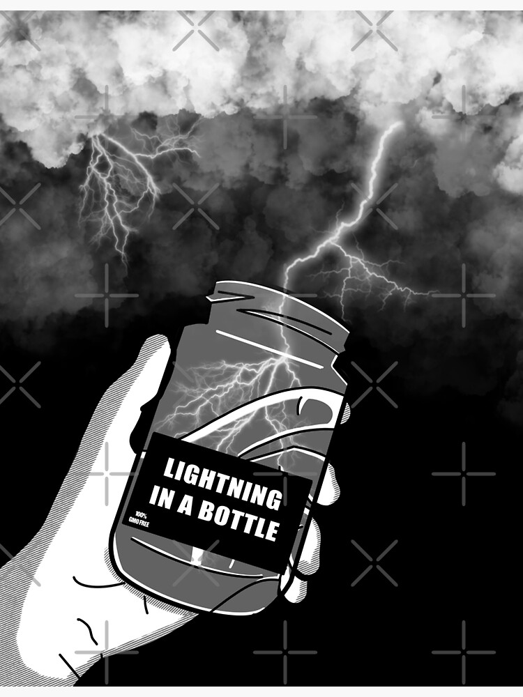 "Lightning in a bottle " Sticker for Sale by Shelflifezer00 Redbubble