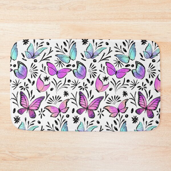 Item preview, Butterflies - Pink and Blue designed and sold by Marie Funseth.