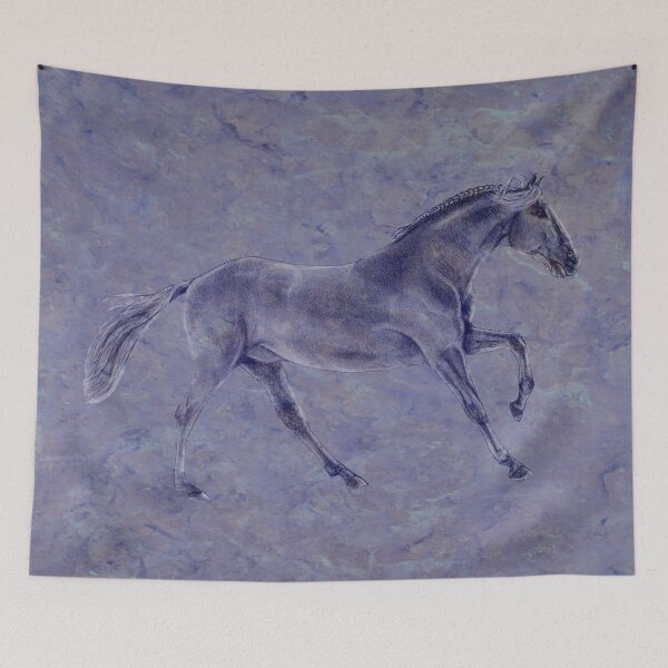 Item preview, Galloping horse 4 - purple mottled background designed and sold by SylvieG18.