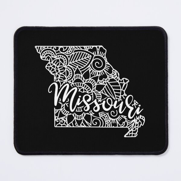 Item preview, Missouri Black And White Map designed and sold by OutcastBrain.
