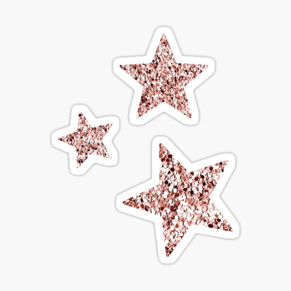 72 Honey Gold Holographic Sparkle Star Stickers! ~ 0.5 Inch