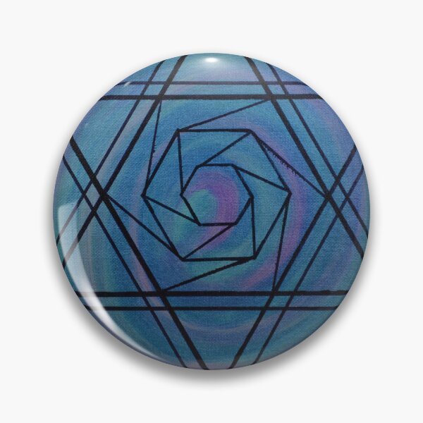 Item preview, INTUITIVE PUSH MANDALA ~ SACRED GEOMETRY FOR THE SOUL~ BLUE, PURPLE designed and sold by Ann Chatfield.