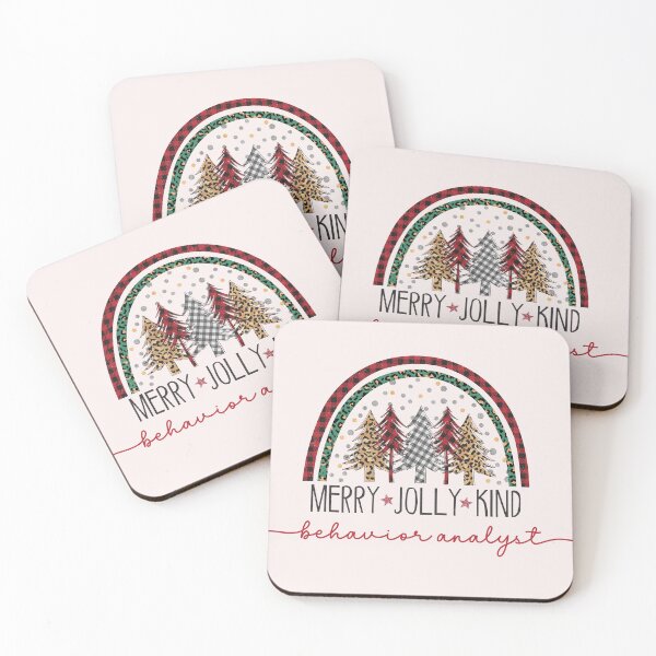 Item preview, Behavior Analyst Merry Jolly Kind Christmas Design for BCBA designed and sold by VisionaryABA.