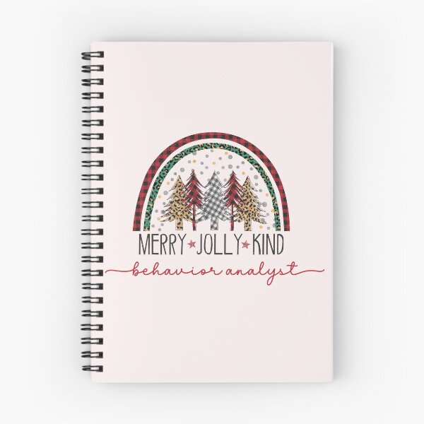 Aperçu de l'œuvre Analyste du comportement Merry Jolly Kind Christmas Design pour BCBA créée et vendue par VisionaryABA.
