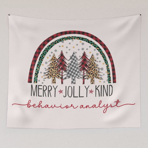 Item preview, Behavior Analyst Merry Jolly Kind Christmas Design for BCBA designed and sold by VisionaryABA.
