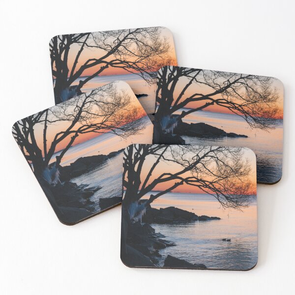 Item preview, Just Before Sunrise - Bright Cold and Colorful on the Lakeshore designed and sold by Georgia Mizuleva.
