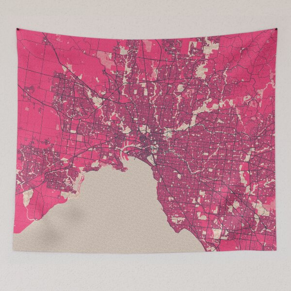 Item preview, Melbourne City Map of Australia - Blossom designed and sold by deMAP.