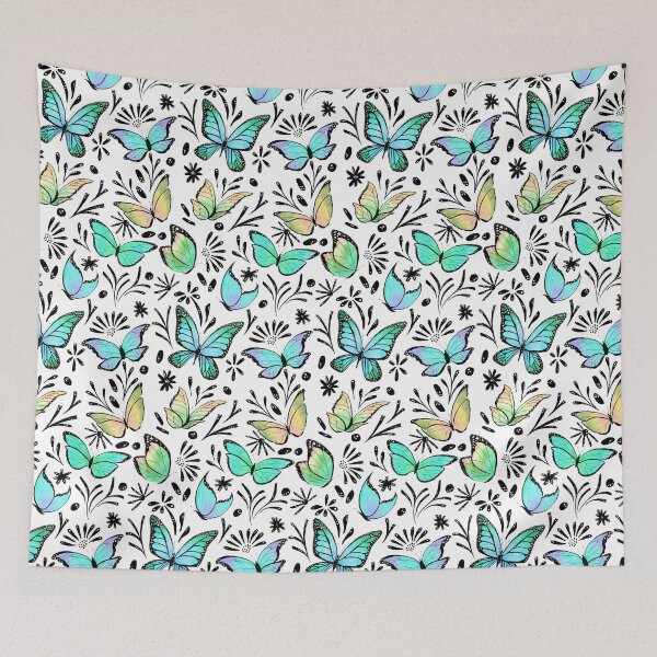 Item preview, Butterflies - Blue and Yellow designed and sold by Marie Funseth.
