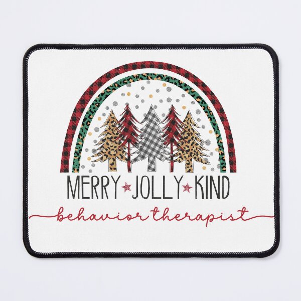 Item preview, Behavior Therapist Merry Jolly Kind Christmas Design for RBT, Registered Behavior Technician designed and sold by VisionaryABA.